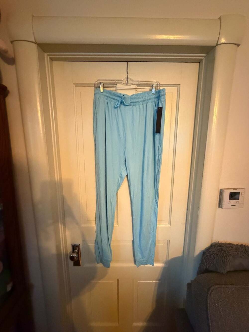 Leggings Depot JGAX Lounge Joggers Size 2XL Sky Blue Drawstring Pants